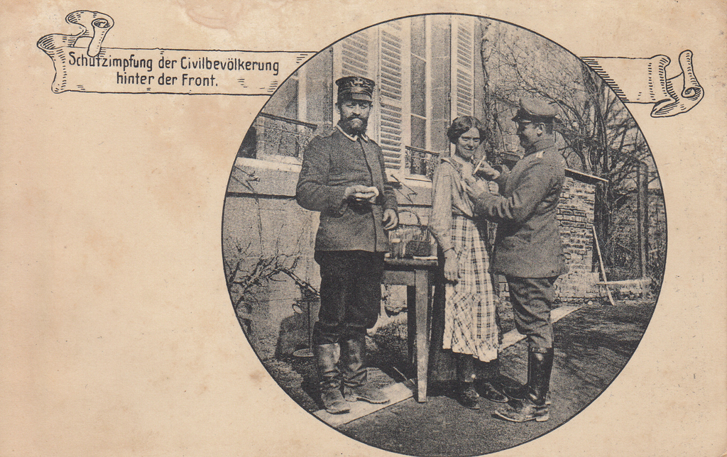 Первая мировая война, вакцинация мирного населения в тылу (пропаганда), Германия