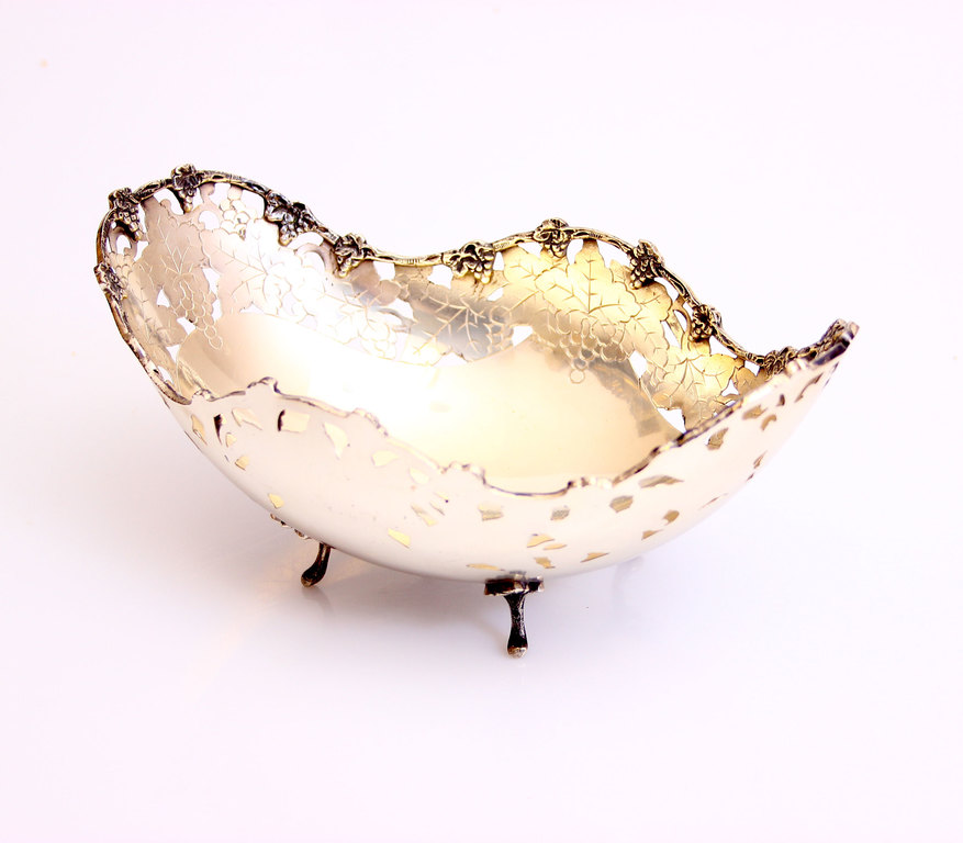 Art Nouveau silver candy bowl