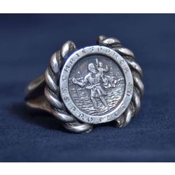 Серебряное кольцо с Кристапом Великим