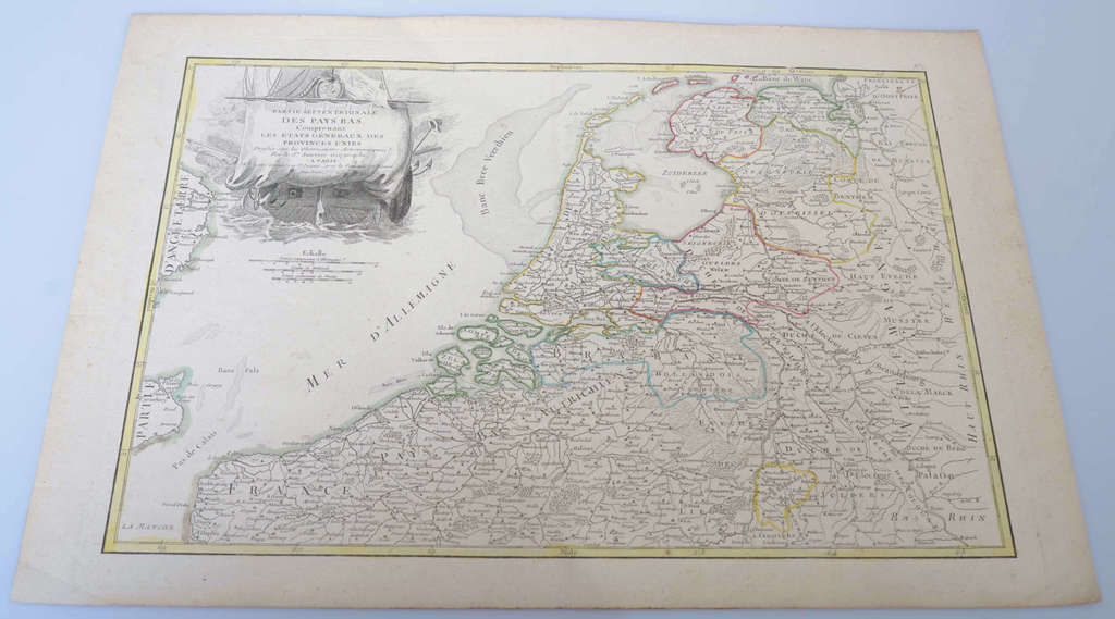 Color engraving map 