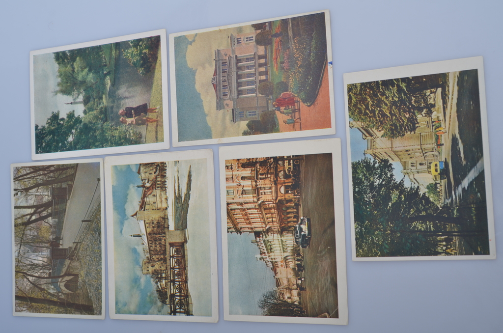 6 postcards. Views of Riga