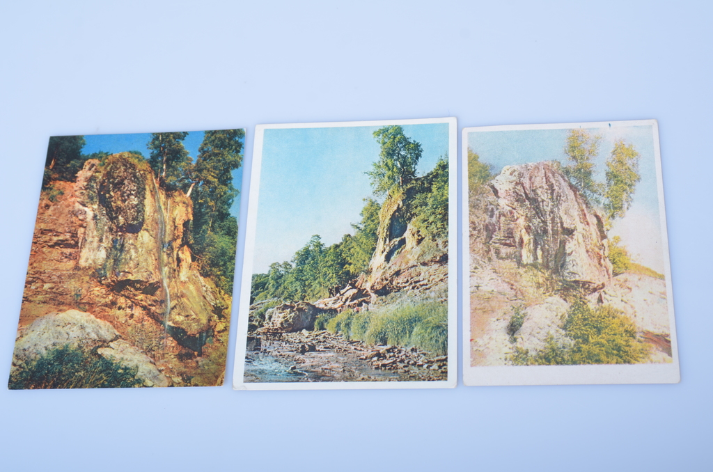3 postcards. Staburags
