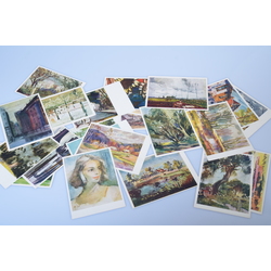 23 kartiņu komplekts - Latviešu mākslinieku akvareļi