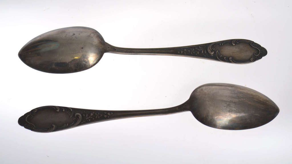 Two silver tablespoons