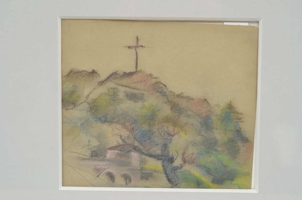 Landscape with a cross. France