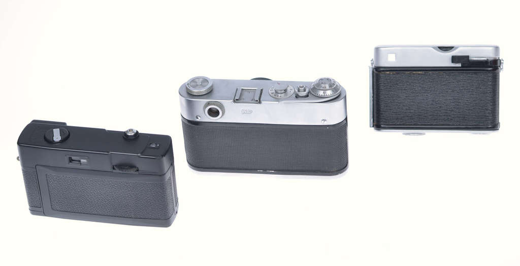 3 fotoaparāti, Čaika, FED 3, Diramic CF 35