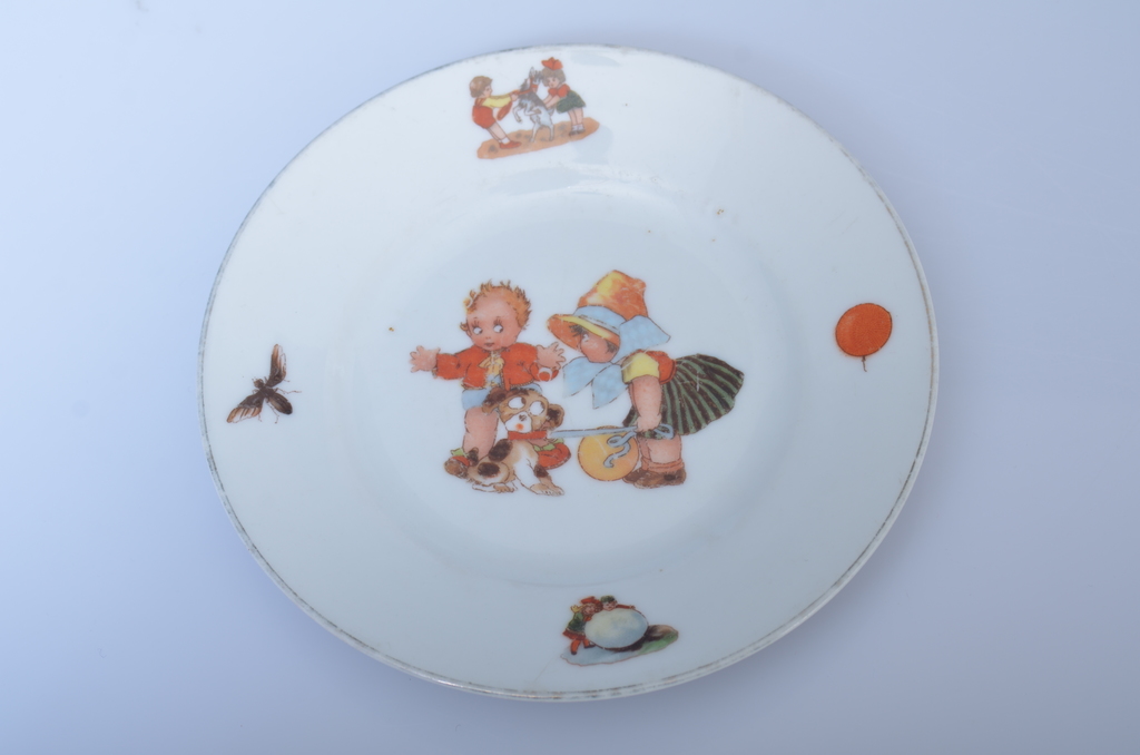 Painted children's plate