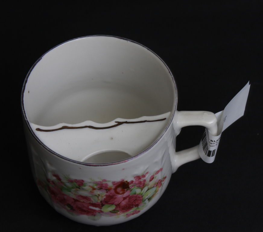 Porcelain mug for men with a mustache