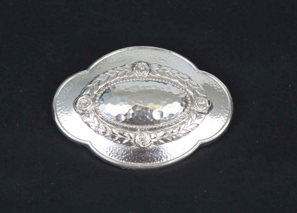 Silver Art Nouveau brooch