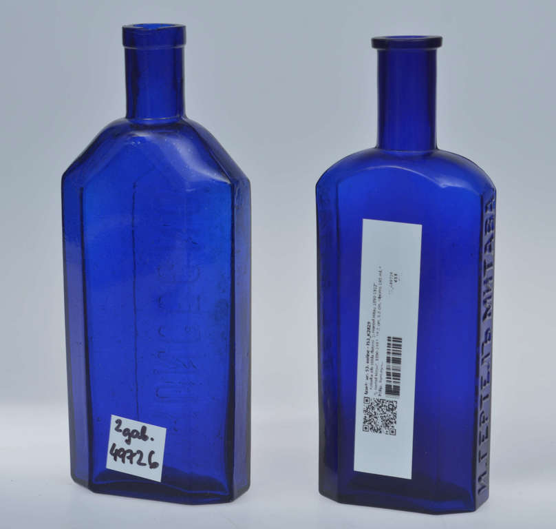 Cobalt blue glass bottles 
