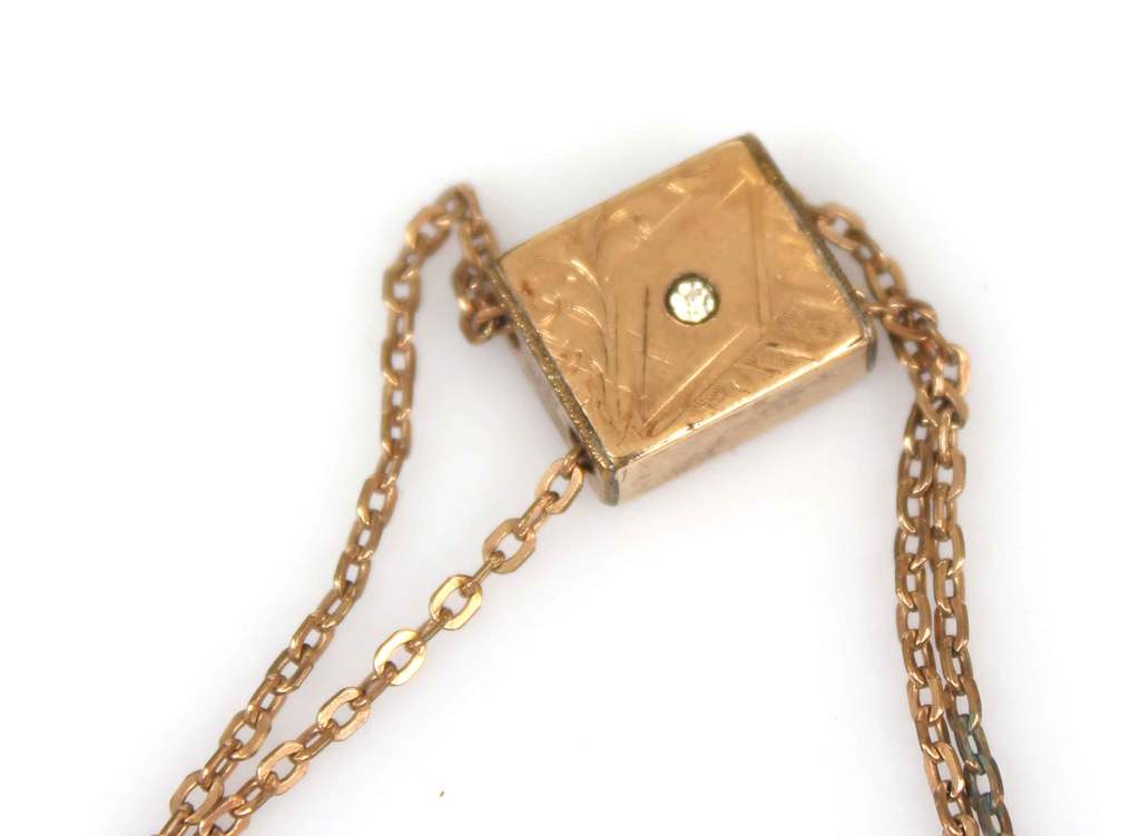 Gold-plated silver chain