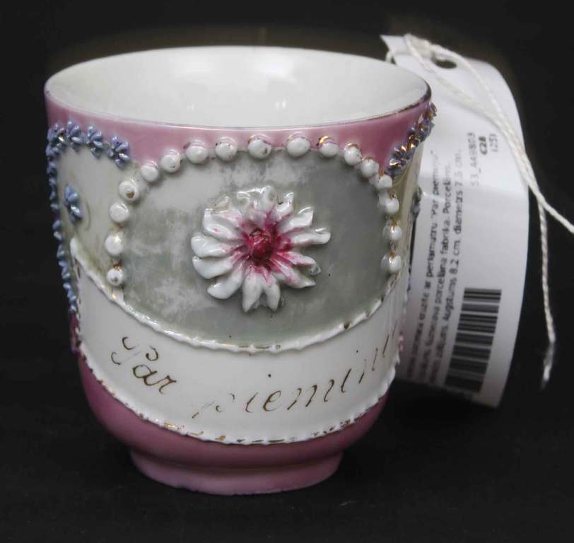 Kuznetsov porcelain cup with mother of pearl 