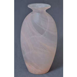 Līvanu glass factory smoky glass vase