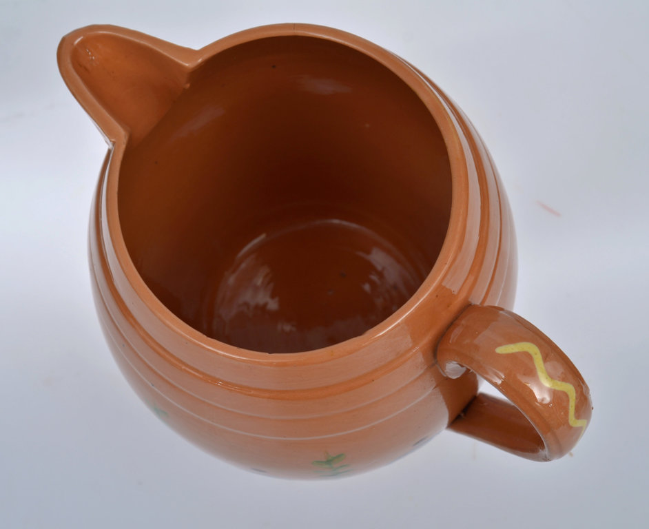 Painted ceramic jug