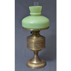 Art Nouveau kerosene table lamp