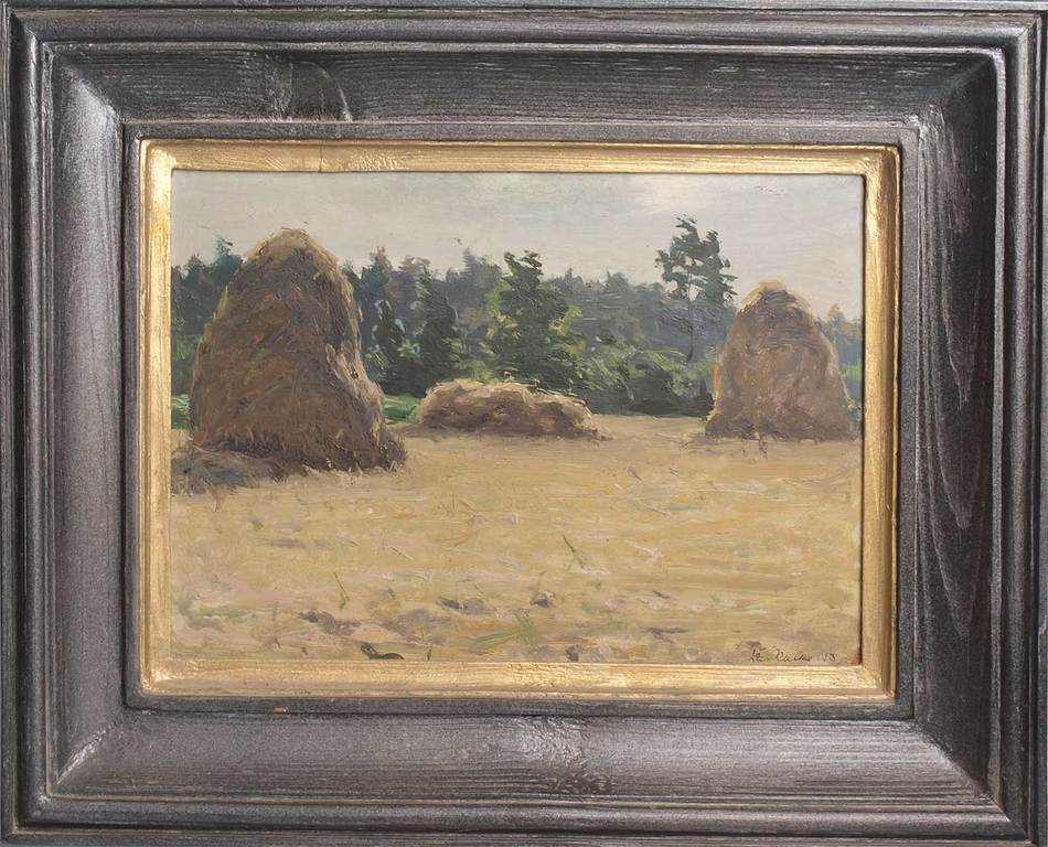 Landscape with the hay