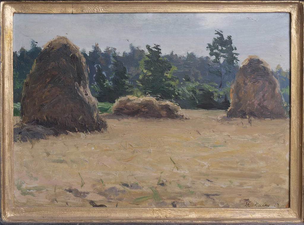 Landscape with the hay