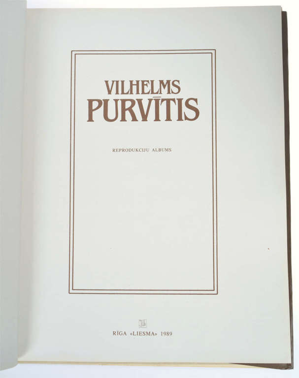 Vilhelms Purvītis, reproduction album