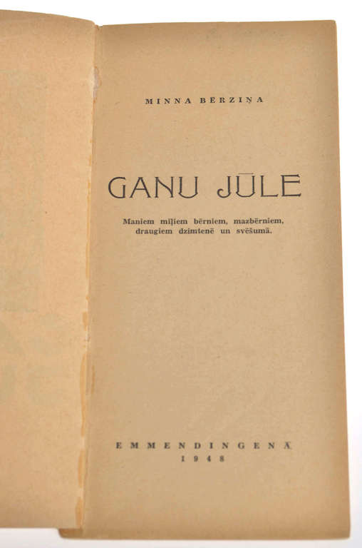 Книга''Ganu Jūle'', Минна Берзиня