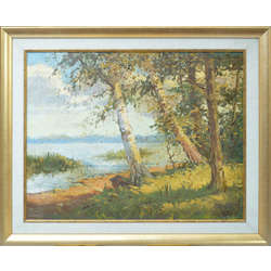 Landscape with the lake