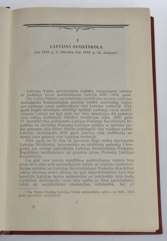 ''Pētera Stučkas Latvijas Valsts Universitāte 40 gados / 1919-1959''