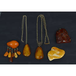 Amber jewelry collection 5 pcs