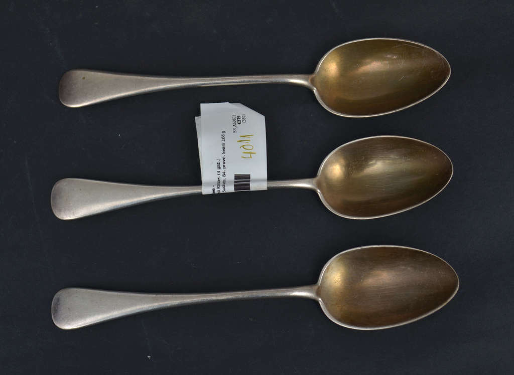 K. Fpaberge silver spoons (3 pcs.)