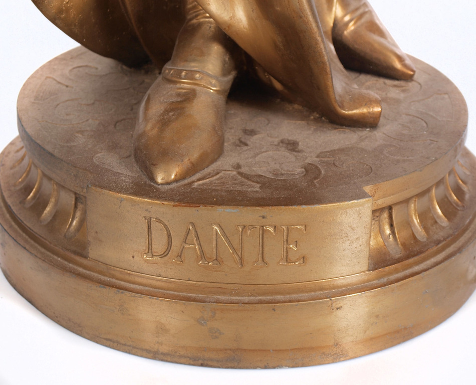 Spelter figure “Dante”