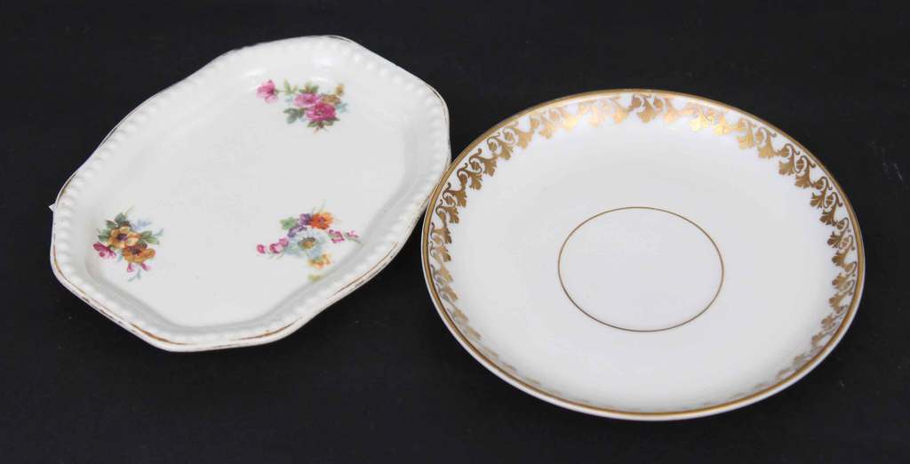 Porcelain saucer and plate