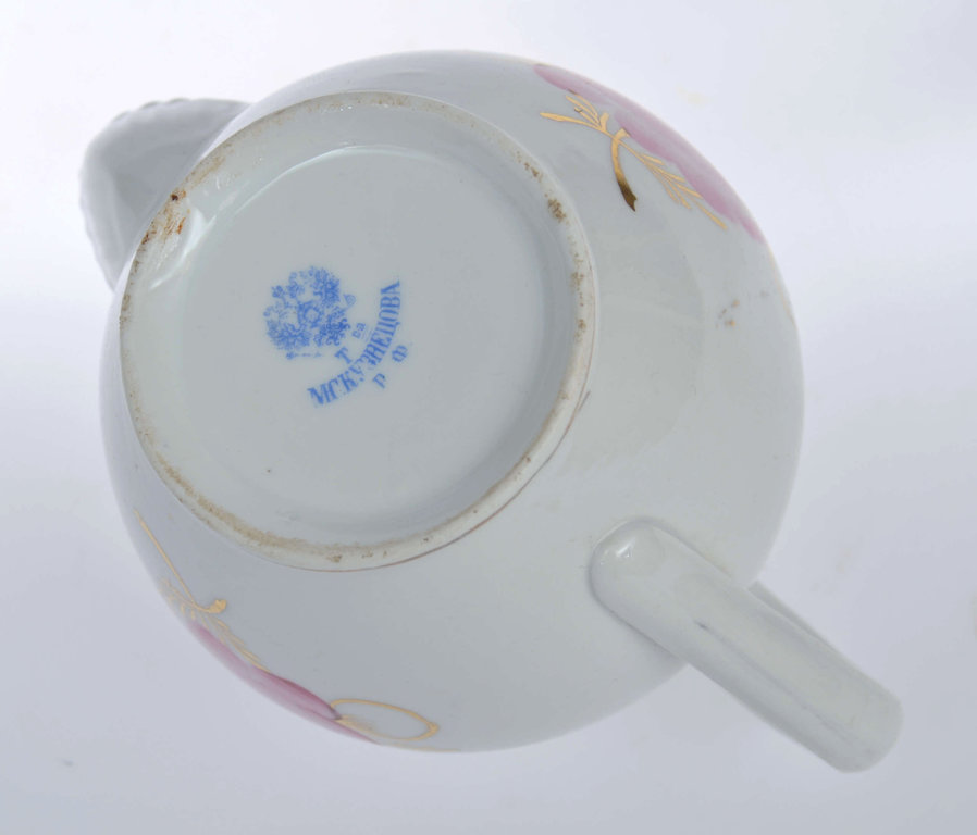 Russian Kuznetsov porcelain kettle 