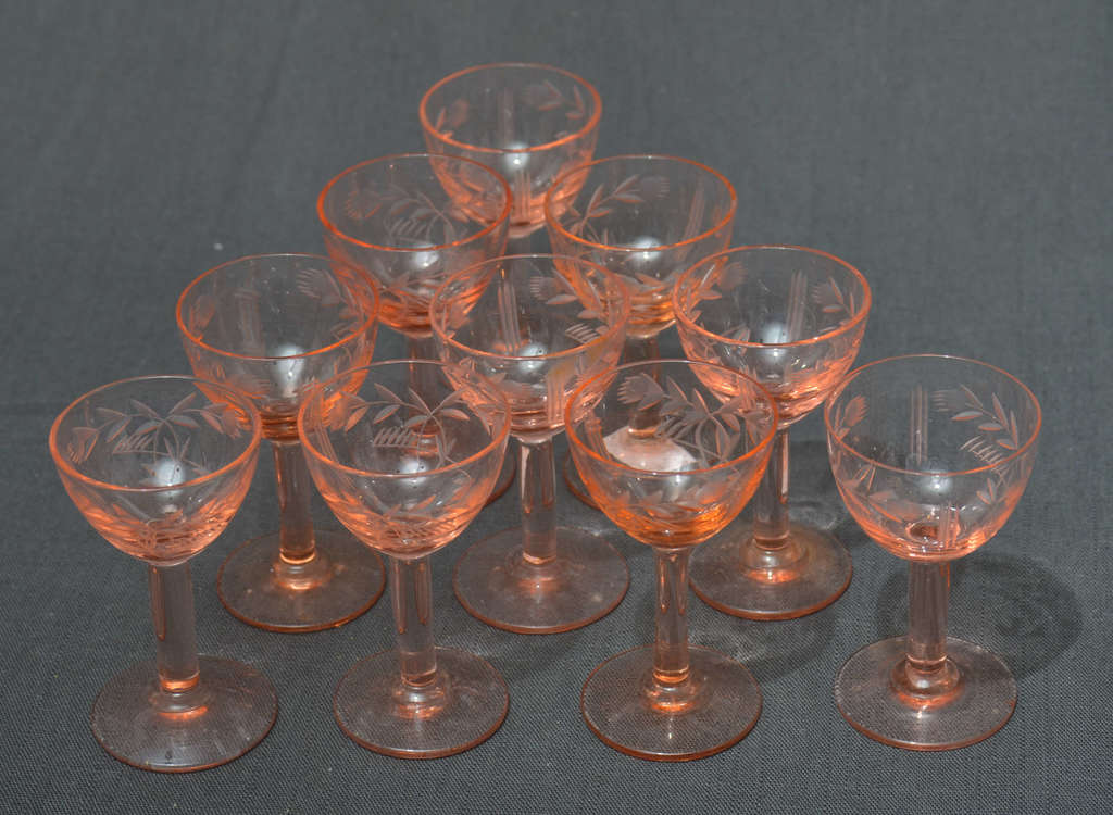 Glass liqueur glasses 10 pcs.