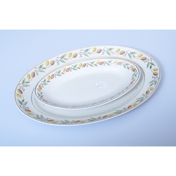 Porcelain serving plates 2 pcs
