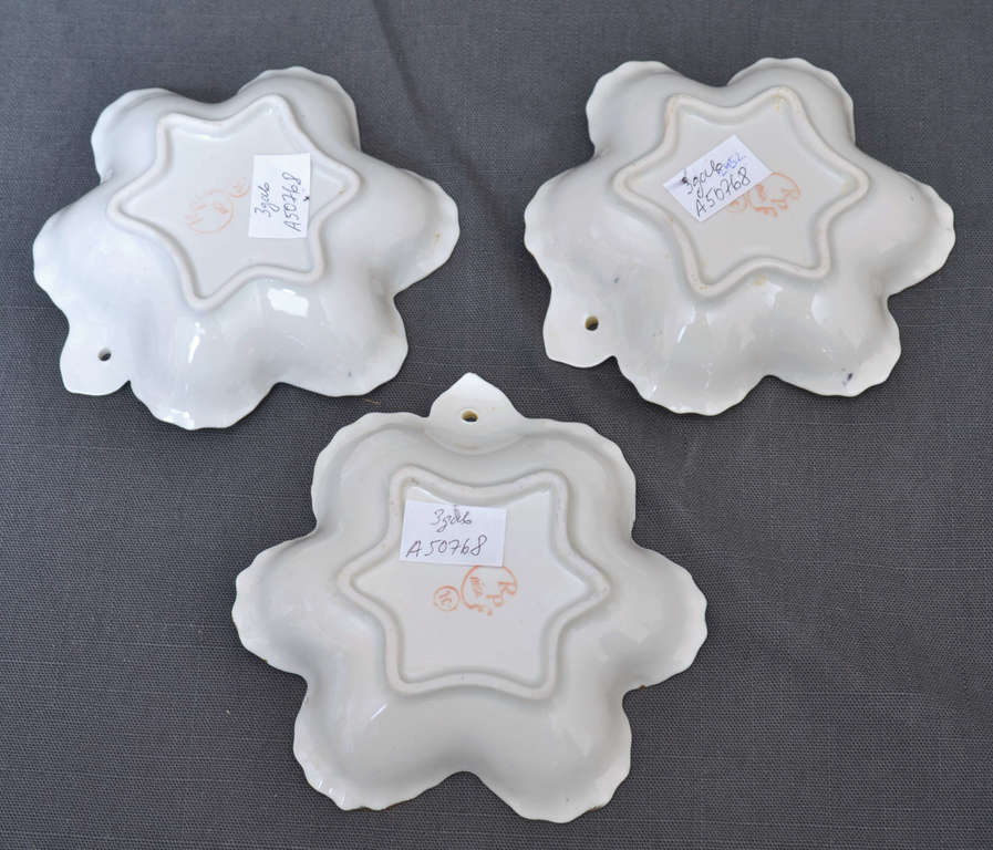 Porcelain plates 3 pcs