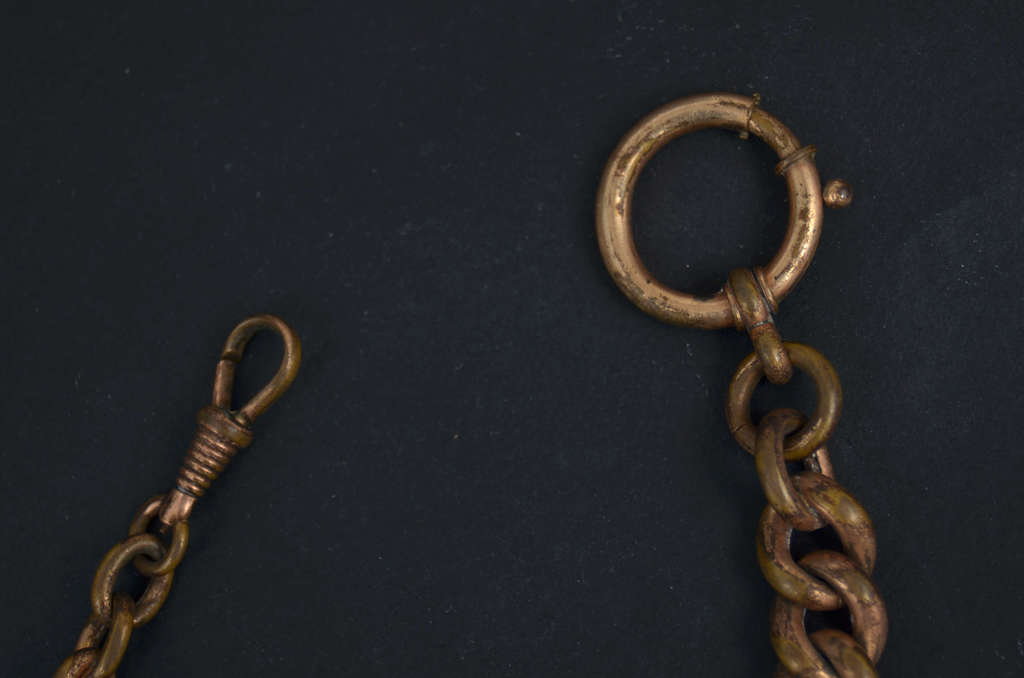 Gold-plated copper watch chain