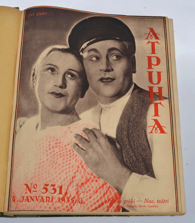 Magazines Atputa in one volume 1935.g. / No. 531-556