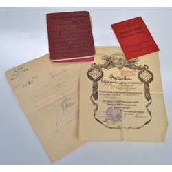 Set of documents - Vilis Daudzins - 4 pcs.