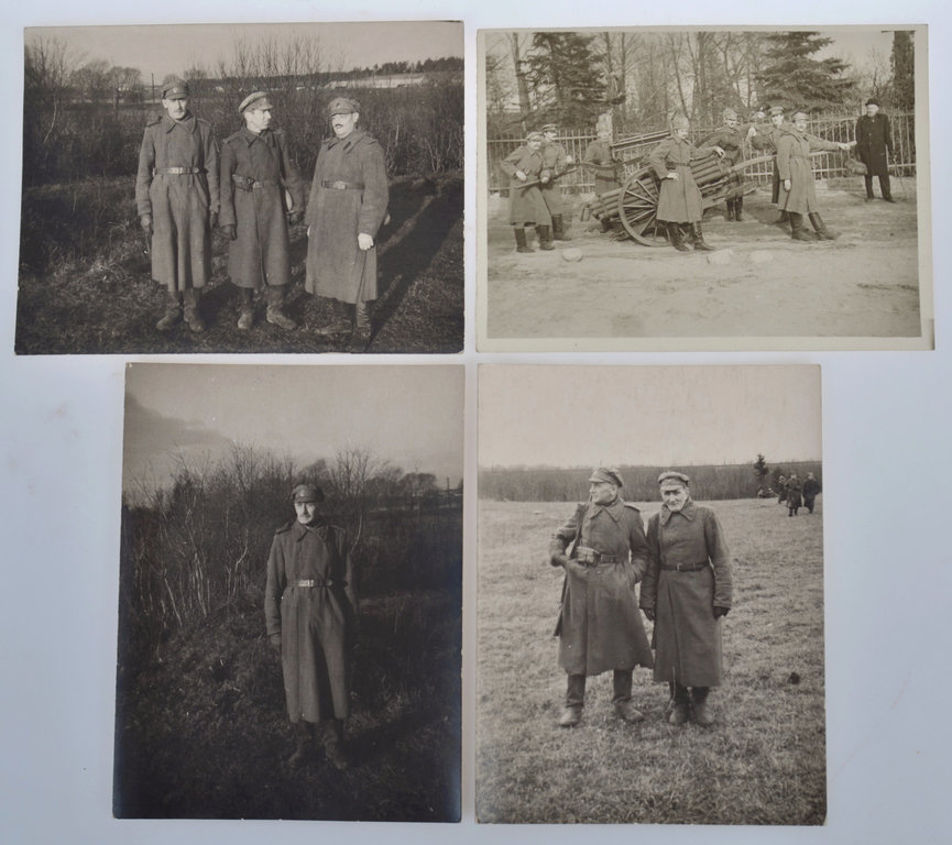 Fotogrāfijas ar armijniekiem - Cielaviņas karavīri (armija) Tukumā - 4 gab.