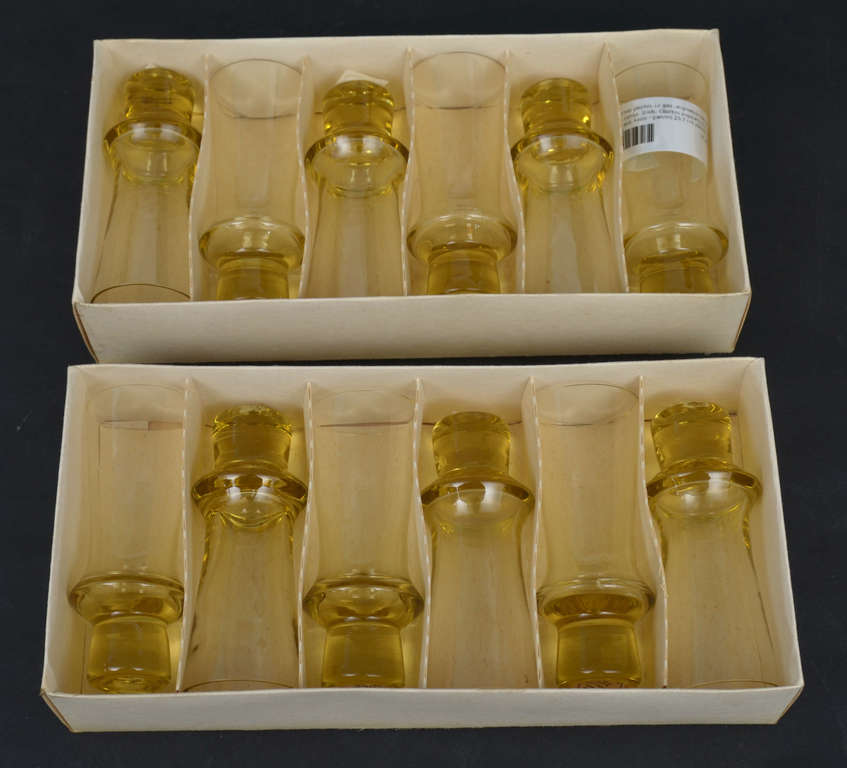 Līvāni glass factory glasses 12 pcs. in the original boxes
