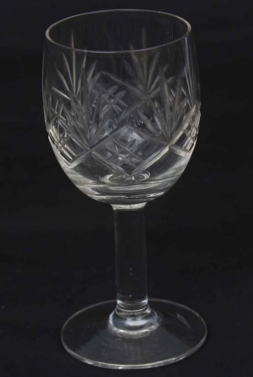 Glass fruit bowl and 4 glasses