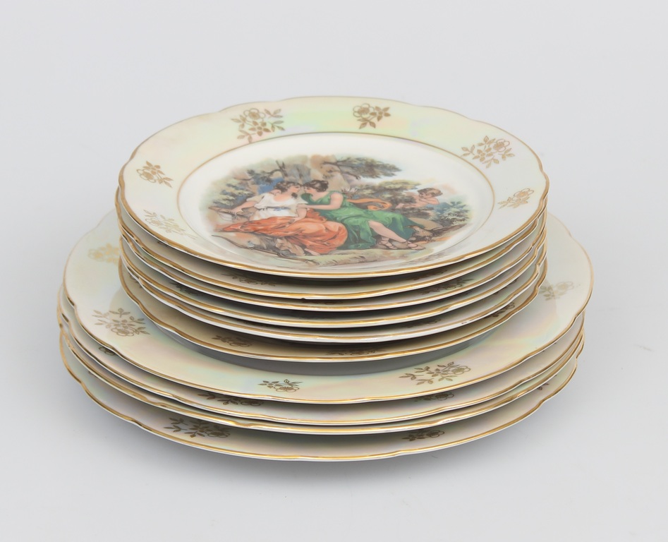 Porcelain plates 1 + 4 + 6 pcs