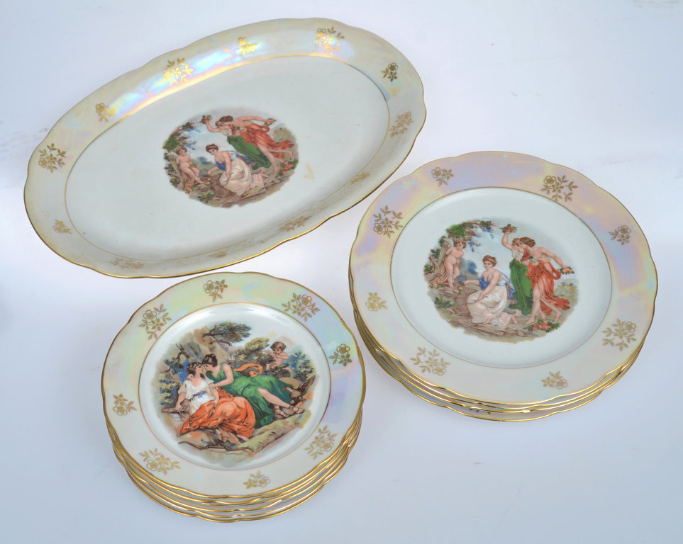 Porcelain plates 1 + 4 + 6 pcs