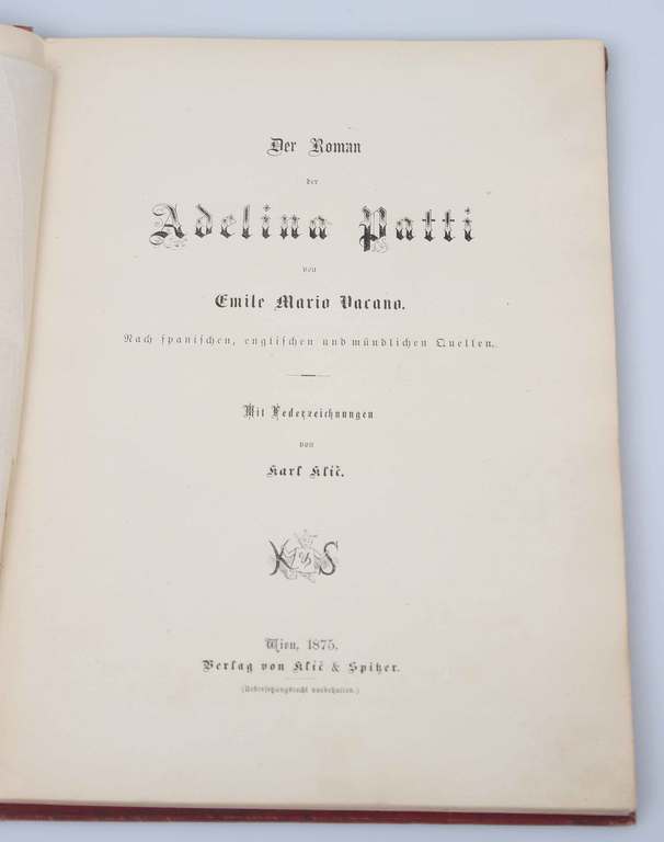 Book in German '' Adelina Patti '