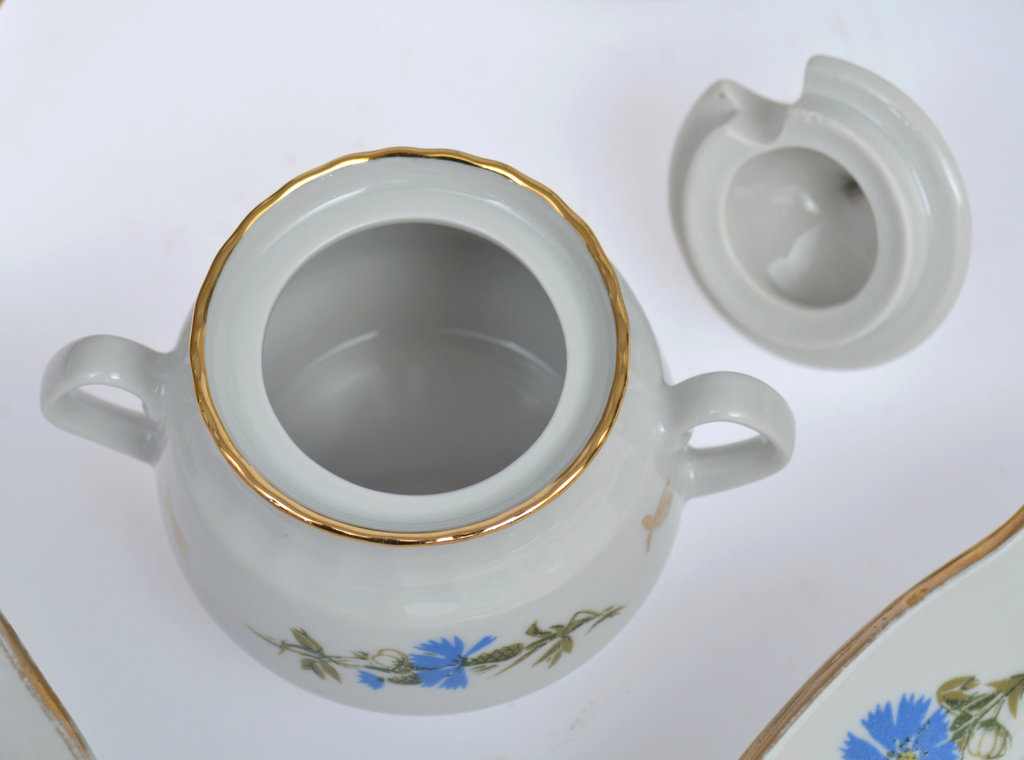 Lunch porcelain set for six people