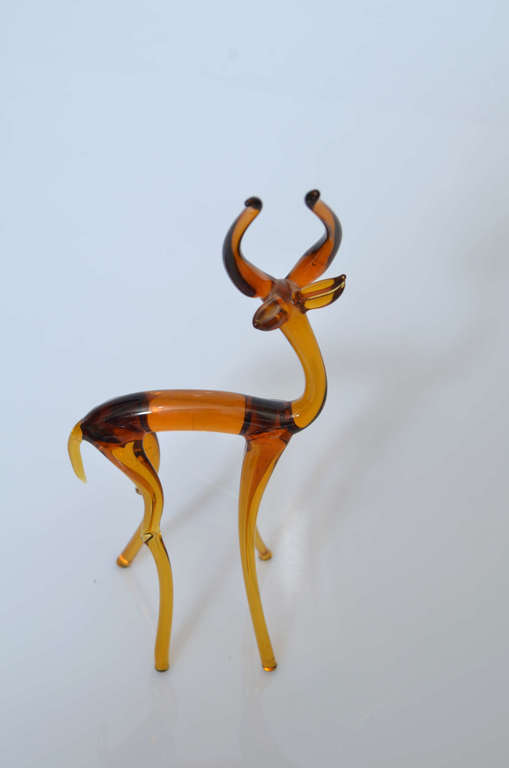 Glass figurine deer