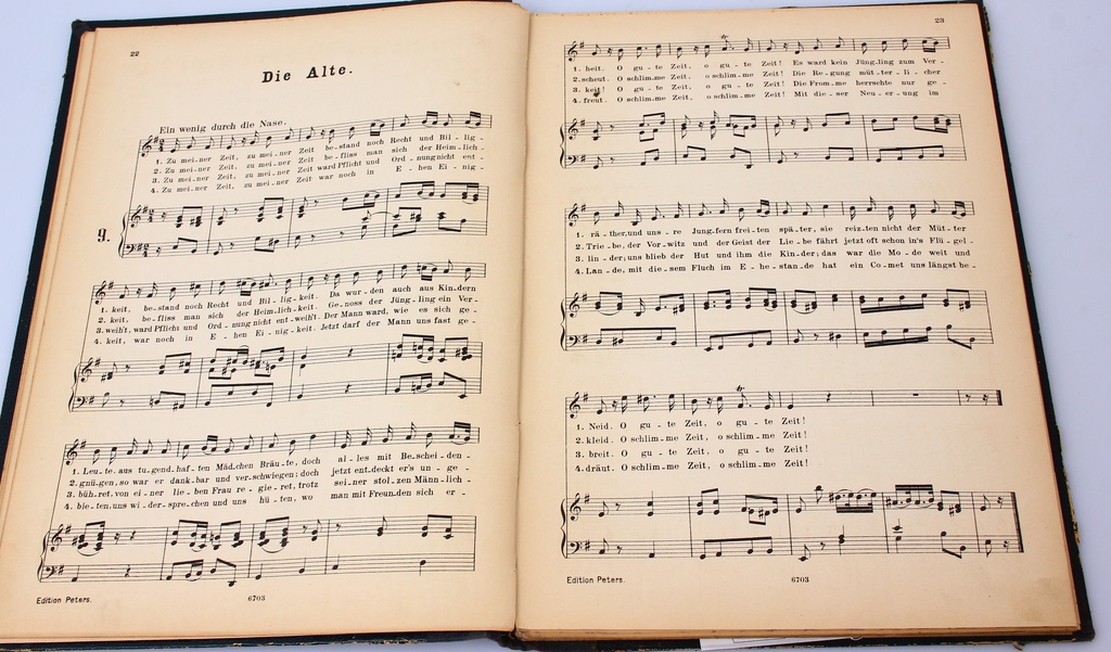 Ноты на немецком языке, В. А. Моцарт