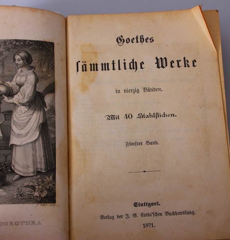 3 grāmatas vācu valodā ar M.Kublinska ekslibriem
