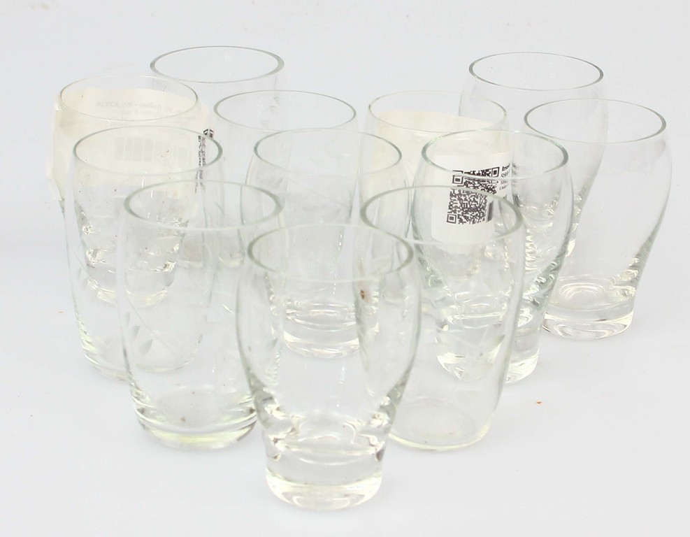 Glass vodka glasses 6 pcs.