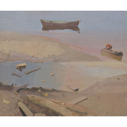 Landscape with boat