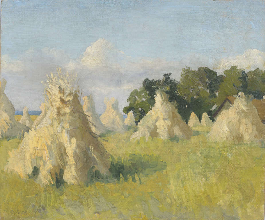 Landscape with wall posts