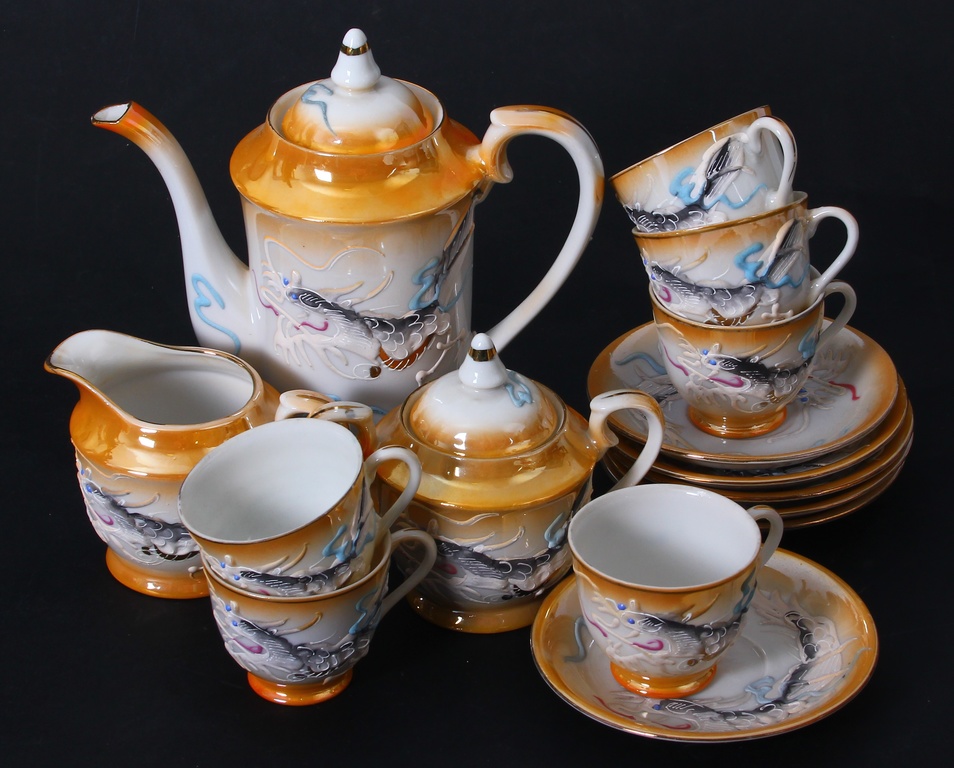 Porcelain tea-coffee set for 6 people
